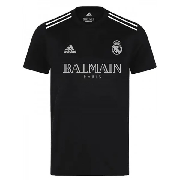 Real Madrid maglia speciale da calcio x balmain divisa da calcio da uomo nera sportiva kit top 2024-2025